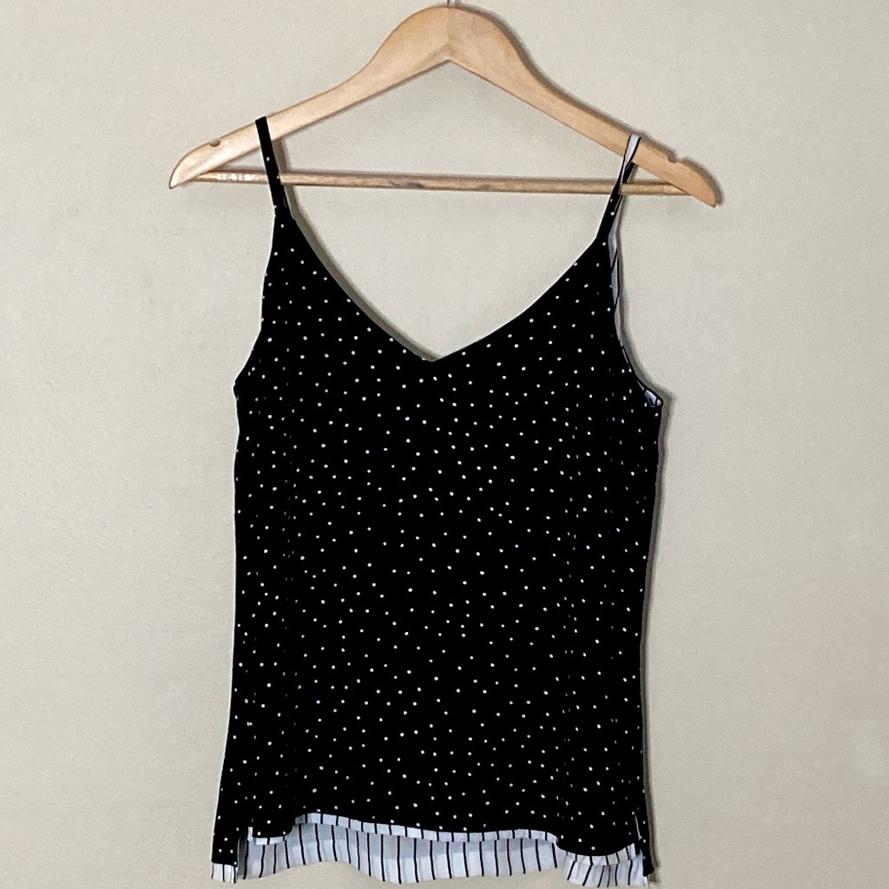 Reversible Polkadot and stripe Tank Top/camisole WHBM